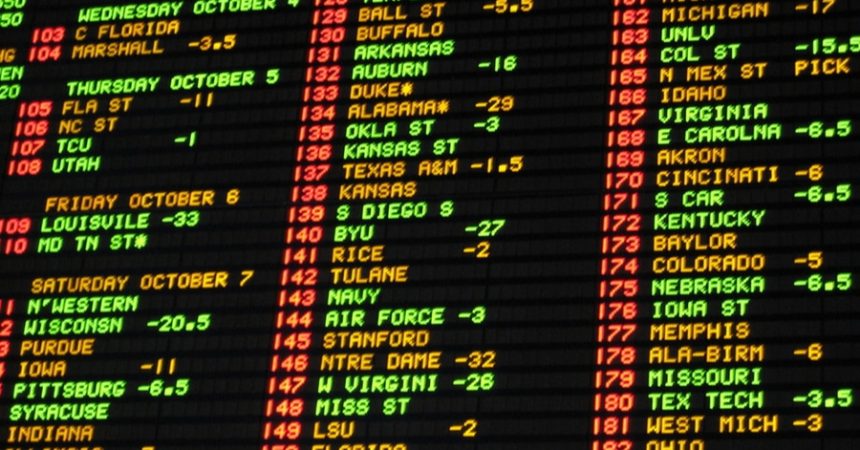 Las Vegas betting board
